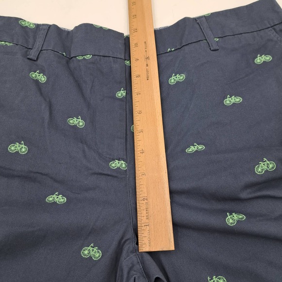 Cambridge Navy Blue Shorts Lime Embroidered Bicycles 12 - Picture 5 of 12